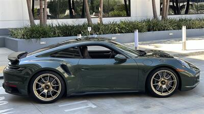 2021 Porsche 911 Turbo S Paint-to-Sample Oak Green with Club Leather in Truffle Brown, Front Axle Lift, Full PPF - Photo 106 - Tarzana, CA 91356