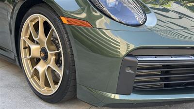 2021 Porsche 911 Turbo S Paint-to-Sample Oak Green with Club Leather in Truffle Brown, Front Axle Lift, Full PPF - Photo 94 - Tarzana, CA 91356