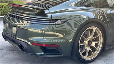 2021 Porsche 911 Turbo S Paint-to-Sample Oak Green with Club Leather in Truffle Brown, Front Axle Lift, Full PPF - Photo 69 - Tarzana, CA 91356