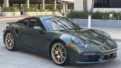 2021 Porsche 911 Turbo S Paint-to-Sample Oak Green with Club Leather in Truffle Brown, Front Axle Lift, Full PPF - Photo 99 - Tarzana, CA 91356