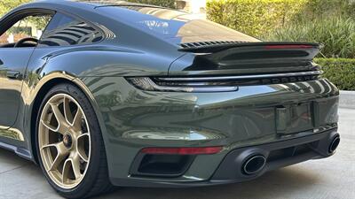 2021 Porsche 911 Turbo S Paint-to-Sample Oak Green with Club Leather in Truffle Brown, Front Axle Lift, Full PPF - Photo 25 - Tarzana, CA 91356