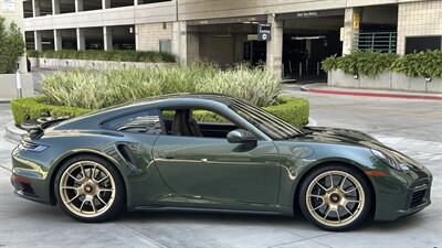 2021 Porsche 911 Turbo S Paint-to-Sample Oak Green with Club Leather in Truffle Brown, Front Axle Lift, Full PPF - Photo 49 - Tarzana, CA 91356