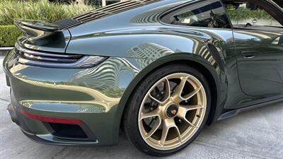 2021 Porsche 911 Turbo S Paint-to-Sample Oak Green with Club Leather in Truffle Brown, Front Axle Lift, Full PPF - Photo 58 - Tarzana, CA 91356