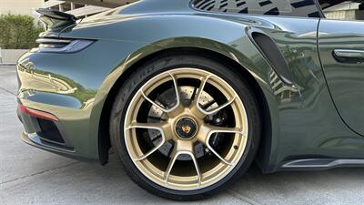 2021 Porsche 911 Turbo S Paint-to-Sample Oak Green with Club Leather in Truffle Brown, Front Axle Lift, Full PPF - Photo 84 - Tarzana, CA 91356