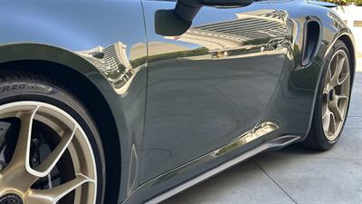 2021 Porsche 911 Turbo S Paint-to-Sample Oak Green with Club Leather in Truffle Brown, Front Axle Lift, Full PPF - Photo 66 - Tarzana, CA 91356