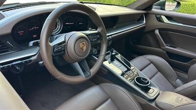 2021 Porsche 911 Turbo S Paint-to-Sample Oak Green with Club Leather in Truffle Brown, Front Axle Lift, Full PPF - Photo 45 - Tarzana, CA 91356