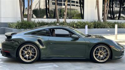 2021 Porsche 911 Turbo S Paint-to-Sample Oak Green with Club Leather in Truffle Brown, Front Axle Lift, Full PPF - Photo 107 - Tarzana, CA 91356