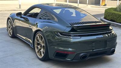 2021 Porsche 911 Turbo S Paint-to-Sample Oak Green with Club Leather in Truffle Brown, Front Axle Lift, Full PPF - Photo 30 - Tarzana, CA 91356