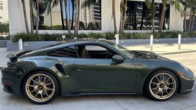 2021 Porsche 911 Turbo S Paint-to-Sample Oak Green with Club Leather in Truffle Brown, Front Axle Lift, Full PPF - Photo 98 - Tarzana, CA 91356
