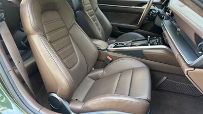 2021 Porsche 911 Turbo S Paint-to-Sample Oak Green with Club Leather in Truffle Brown, Front Axle Lift, Full PPF - Photo 75 - Tarzana, CA 91356