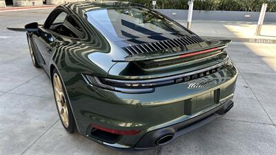 2021 Porsche 911 Turbo S Paint-to-Sample Oak Green with Club Leather in Truffle Brown, Front Axle Lift, Full PPF - Photo 16 - Tarzana, CA 91356