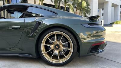 2021 Porsche 911 Turbo S Paint-to-Sample Oak Green with Club Leather in Truffle Brown, Front Axle Lift, Full PPF - Photo 85 - Tarzana, CA 91356