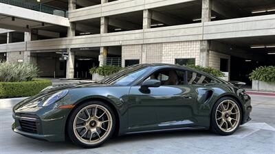 2021 Porsche 911 Turbo S Paint-to-Sample Oak Green with Club Leather in Truffle Brown, Front Axle Lift, Full PPF - Photo 36 - Tarzana, CA 91356