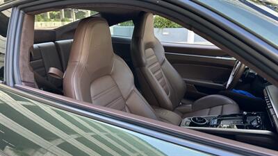 2021 Porsche 911 Turbo S Paint-to-Sample Oak Green with Club Leather in Truffle Brown, Front Axle Lift, Full PPF - Photo 109 - Tarzana, CA 91356