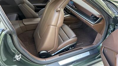 2021 Porsche 911 Turbo S Paint-to-Sample Oak Green with Club Leather in Truffle Brown, Front Axle Lift, Full PPF - Photo 78 - Tarzana, CA 91356