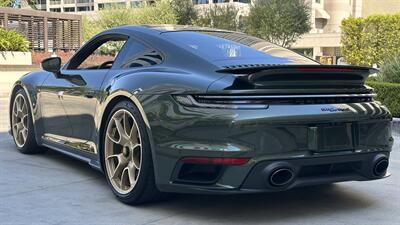 2021 Porsche 911 Turbo S Paint-to-Sample Oak Green with Club Leather in Truffle Brown, Front Axle Lift, Full PPF - Photo 31 - Tarzana, CA 91356