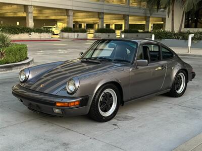 1986 Porsche 911 Carrera  in Meteor Gray Metallic and Black All-Leather Interior California Car - Photo 36 - Tarzana, CA 91356