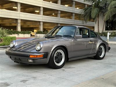 1986 Porsche 911 Carrera  in Meteor Gray Metallic and Black All-Leather Interior California Car