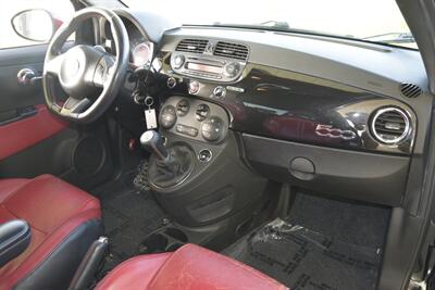 2013 FIAT 500 ABARTH EDITION 5SPD MANUAL RED/BLK LTHR INT NICE   - Photo 25 - Stafford, TX 77477