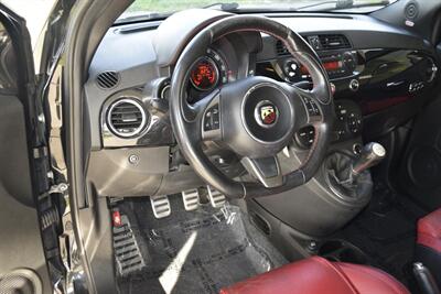 2013 FIAT 500 ABARTH EDITION 5SPD MANUAL RED/BLK LTHR INT NICE   - Photo 24 - Stafford, TX 77477