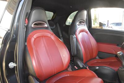 2013 FIAT 500 ABARTH EDITION 5SPD MANUAL RED/BLK LTHR INT NICE   - Photo 34 - Stafford, TX 77477