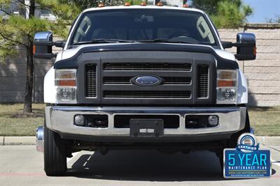 2008 Ford F-450 LARIAT CREW DIESEL 4X4 DUALLY TRUCK 66K LOW MILES   - Photo 2 - Stafford, TX 77477