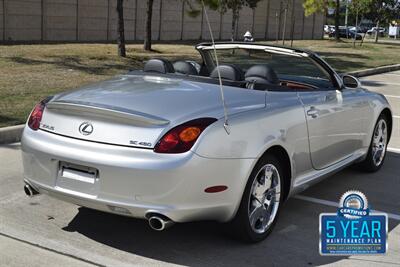 2004 Lexus SC 430 CONVERTIBLE NAV HTD STS 37K LOW MILES CLEAN   - Photo 15 - Stafford, TX 77477