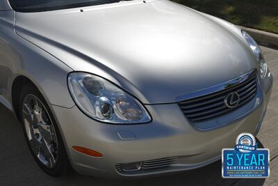 2004 Lexus SC 430 CONVERTIBLE NAV HTD STS 37K LOW MILES CLEAN   - Photo 12 - Stafford, TX 77477