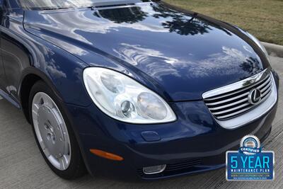 2002 Lexus SC 430 CONVERTIBLE NAV HTD STS LOW MILES CLEAN   - Photo 12 - Stafford, TX 77477