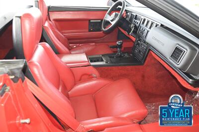 1987 Chevrolet Corvette CONVERTIBLE GREAT CONDITION 6SPD MANUAL 21K MILES   - Photo 26 - Stafford, TX 77477
