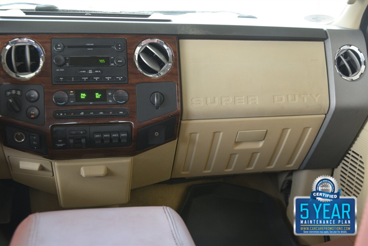 2008 Ford F-450 SUPER DUTY KING RANCH DIESEL 4X4 47K MILE TX TRUCK   - Photo 25 - Stafford, TX 77477