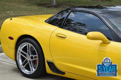 2002 Chevrolet Corvette Z06 52K LOW MILES MILLENNIUM YELLOW/BLK CHRM WHLS   - Photo 8 - Stafford, TX 77477