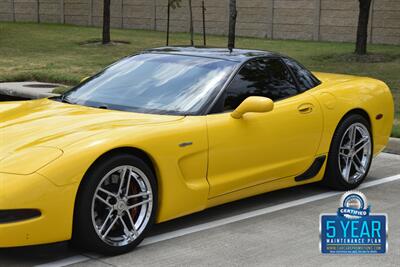 2002 Chevrolet Corvette Z06 52K LOW MILES MILLENNIUM YELLOW/BLK CHRM WHLS   - Photo 7 - Stafford, TX 77477