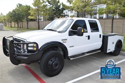 2005 Ford F-550 CREW 6.0L DIESEL 4X4 DUALLY FLATBED TRUCK 67K MILE   - Photo 5 - Stafford, TX 77477