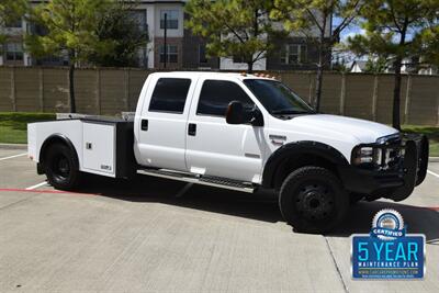 2005 Ford F-550 CREW 6.0L DIESEL 4X4 DUALLY FLATBED TRUCK 67K MILE   - Photo 22 - Stafford, TX 77477