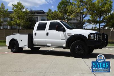 2005 Ford F-550 CREW 6.0L DIESEL 4X4 DUALLY FLATBED TRUCK 67K MILE   - Photo 1 - Stafford, TX 77477
