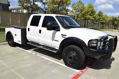 2005 Ford F-550 CREW 6.0L DIESEL 4X4 DUALLY FLATBED TRUCK 67K MILE   - Photo 4 - Stafford, TX 77477