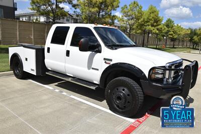 2005 Ford F-550 CREW 6.0L DIESEL 4X4 DUALLY FLATBED TRUCK 67K MILE   - Photo 4 - Stafford, TX 77477