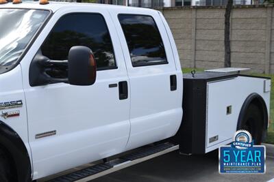 2005 Ford F-550 CREW 6.0L DIESEL 4X4 DUALLY FLATBED TRUCK 67K MILE   - Photo 9 - Stafford, TX 77477