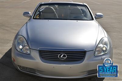 2002 Lexus SC 430 CONVERTIBLE NAV HTD STS 62K LOW MILES CLEAN   - Photo 2 - Stafford, TX 77477