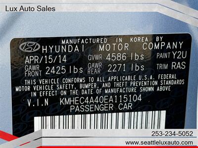 2014 Hyundai SONATA Hybrid Limited   - Photo 23 - Woodinville, WA 98077