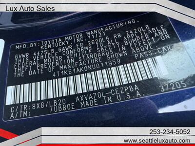 2022 Toyota Camry XSE   - Photo 28 - Woodinville, WA 98077