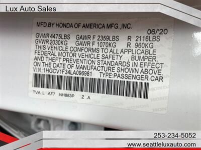2020 Honda Accord Sport   - Photo 23 - Woodinville, WA 98077