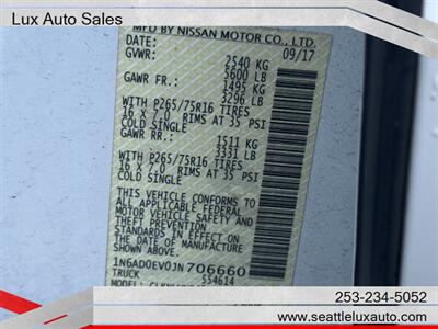 2018 Nissan Frontier PRO-4X   - Photo 23 - Woodinville, WA 98077