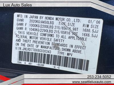 2006 Honda CR-V EX   - Photo 24 - Woodinville, WA 98077