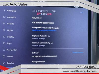 2014 Tesla Model S P85D Jump seats  Free Supercharge - Photo 27 - Woodinville, WA 98077