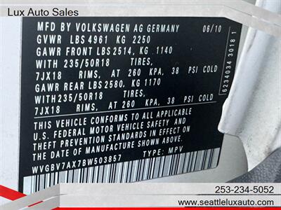 2011 Volkswagen Tiguan SE 4Motion   - Photo 27 - Woodinville, WA 98077