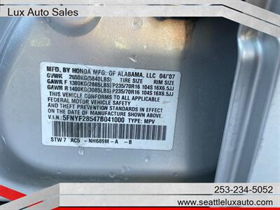 2007 Honda Pilot EX-L   - Photo 26 - Woodinville, WA 98077