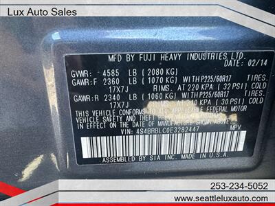 2014 Subaru Outback 2.5i Limited   - Photo 33 - Woodinville, WA 98077