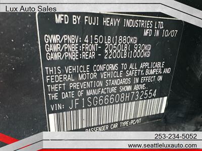 2008 Subaru Forester Sports 2.5 X   - Photo 30 - Woodinville, WA 98077